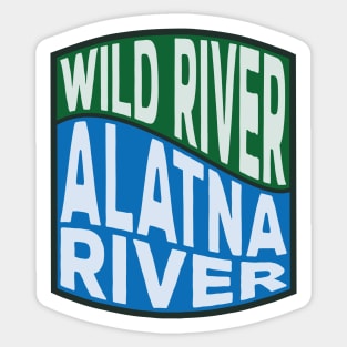 Alatna River Wild River wave Sticker